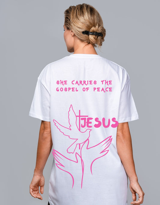 SHE Carries The Gospel Of Peace-JESUS