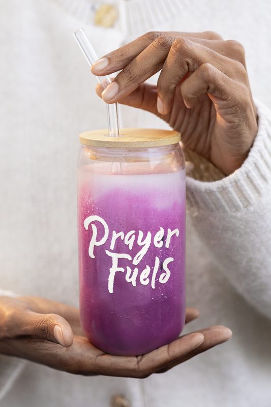 Prayer Fuels (16oz)  Glass Cup